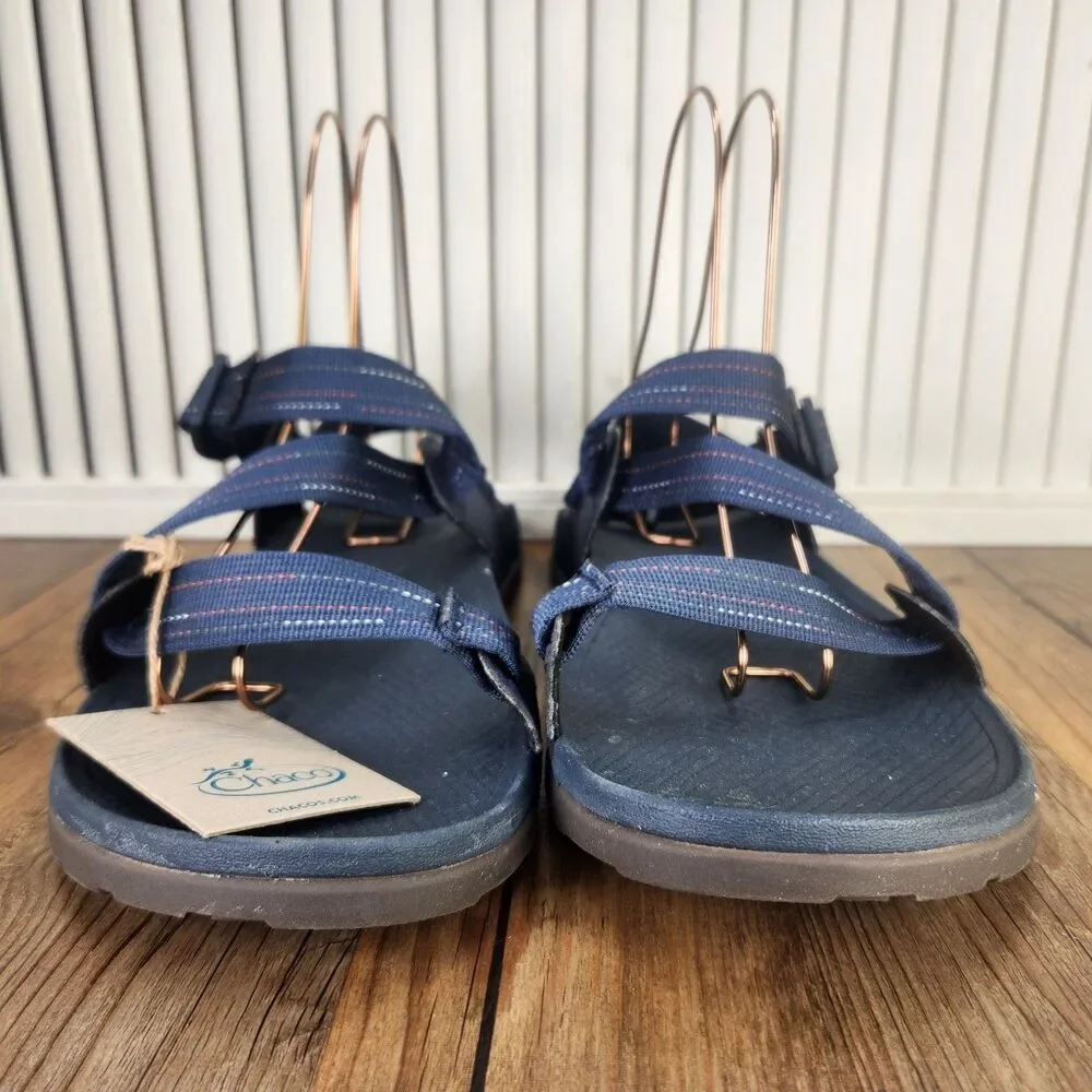 Chaco Lowdown Slides Men's 14 Navy Adjustable Outdoors Beach Lakeshore Sandals